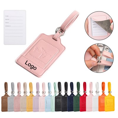Premium Travel Gear PU Leather Luggage Tags